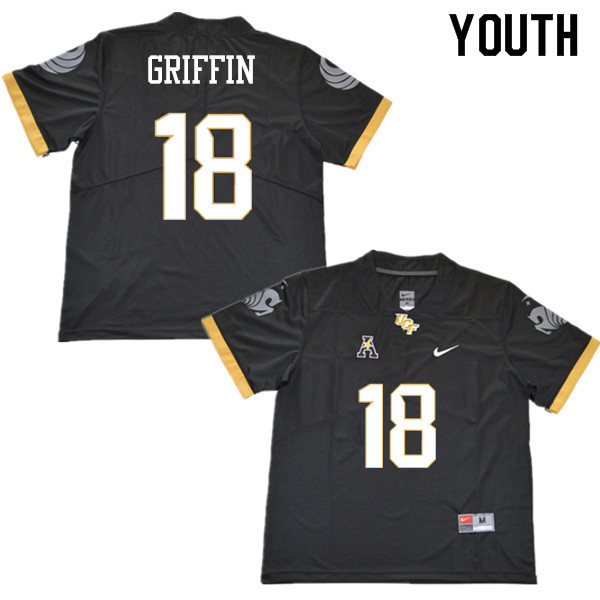 Youth #18 Shaquem Griffin UCF Knights College Football Jerseys Sale-Black